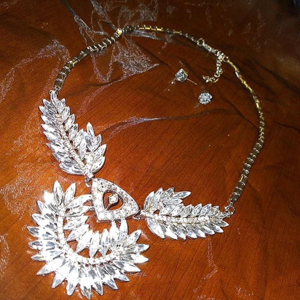 Rhinestone Necklace Set
